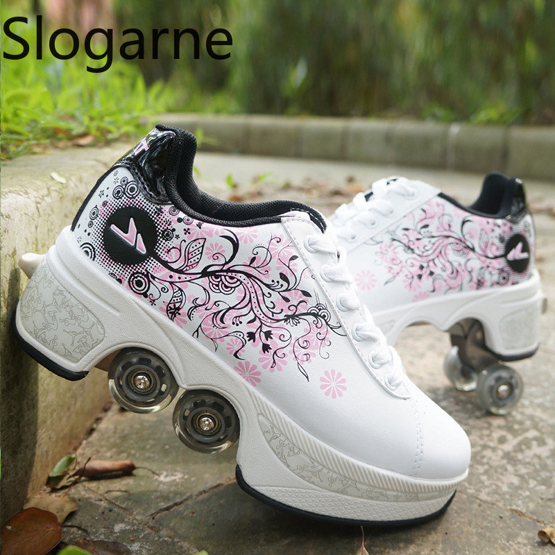 Women 4 Wheels Deformation Rol - Running Shoes 评论和价格