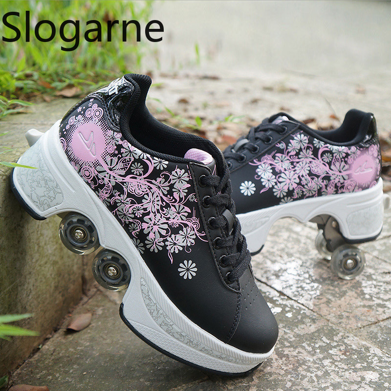 Women 4 Wheels Deformation Rol - Running Shoes 评论和价格