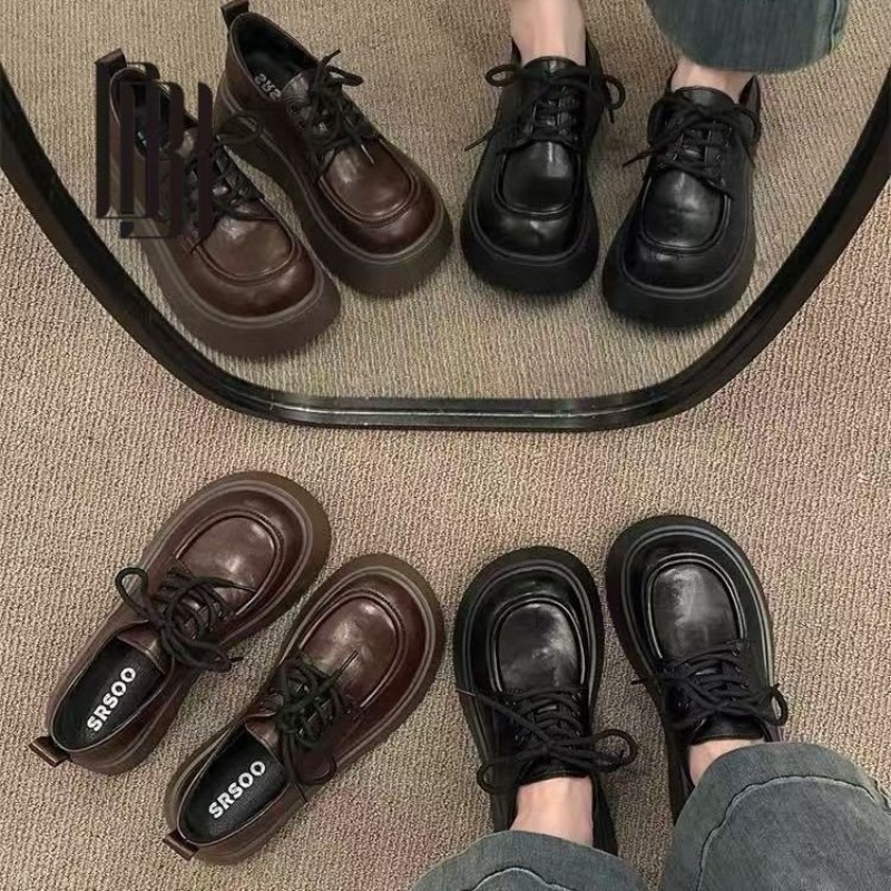Women Vintage Brown Lace‑up Pl - Heels 评论和价格