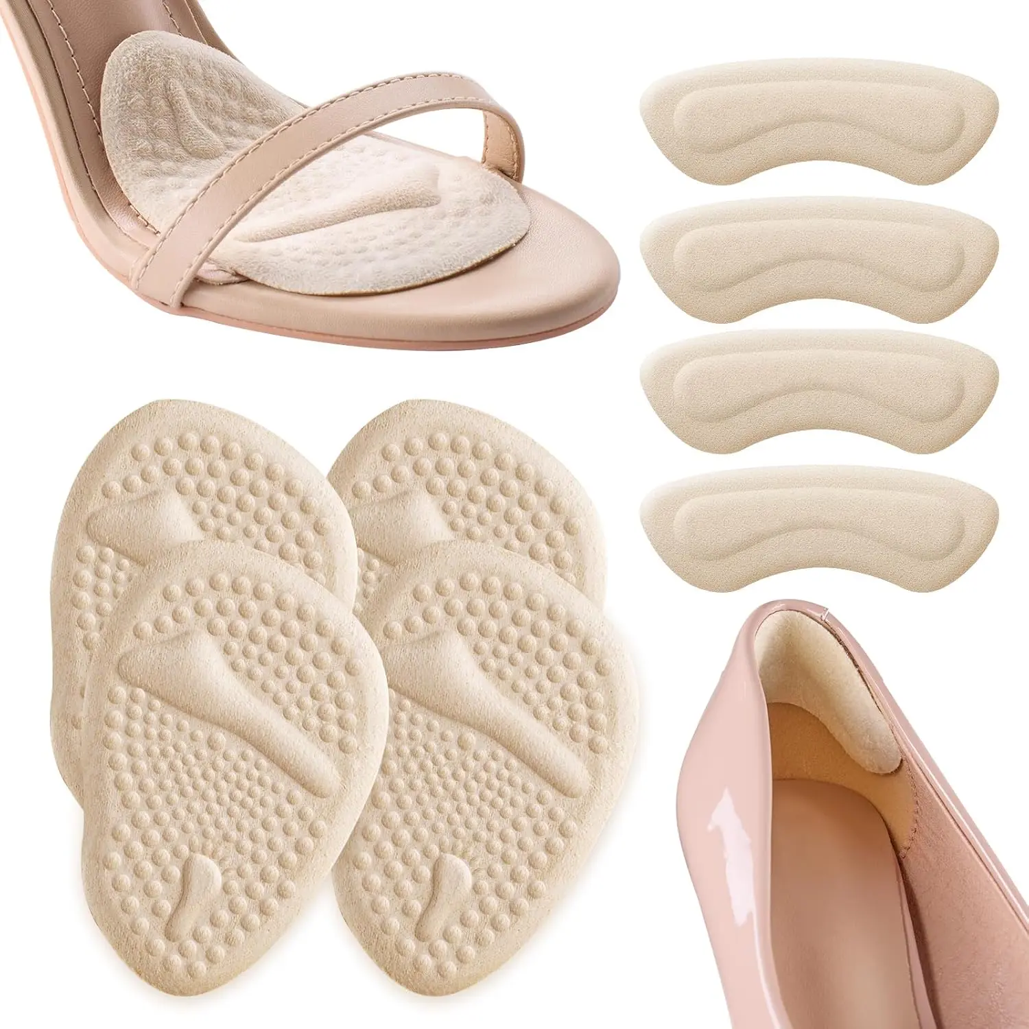 2 Sets Heel Pads, Ball of Foot - Heels 评论和价格
