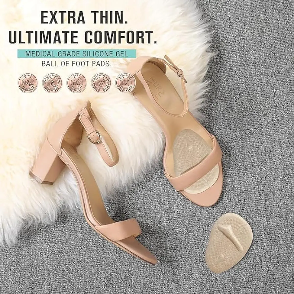2 Sets Heel Pads, Ball of Foot - Heels 评论和价格